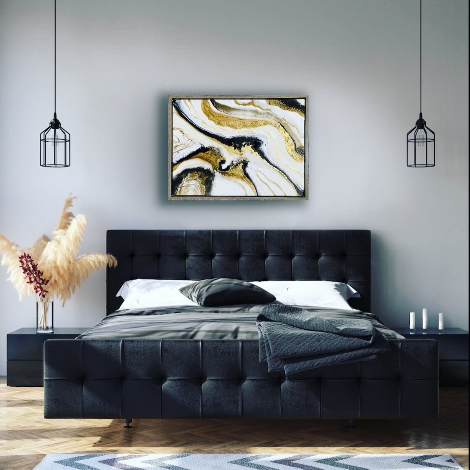 Resin wall art this piece is a unique one of a kind 24/18 | Etsy