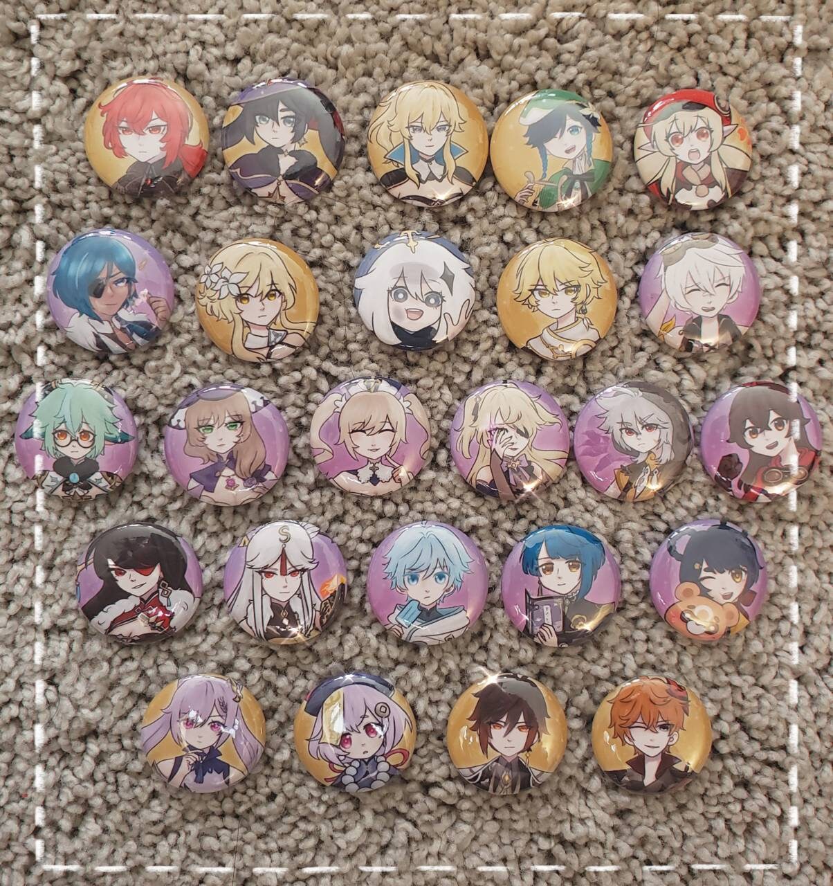 Genshin Impact pin buttons Read details Etsy