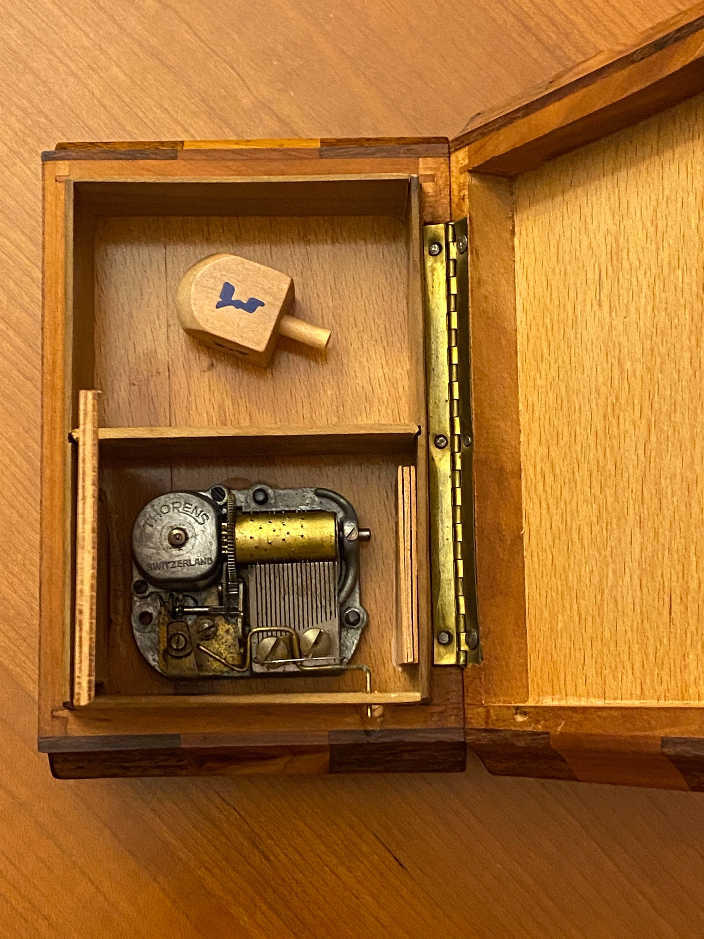 Vintage Thorens Music Box Playing Dreidel Hanukkah Song Circa Etsy