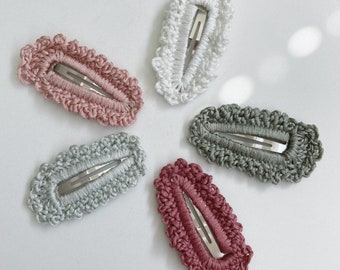 Pinzas de ganchillo hechas a mano: delicados accesorios para el cabello