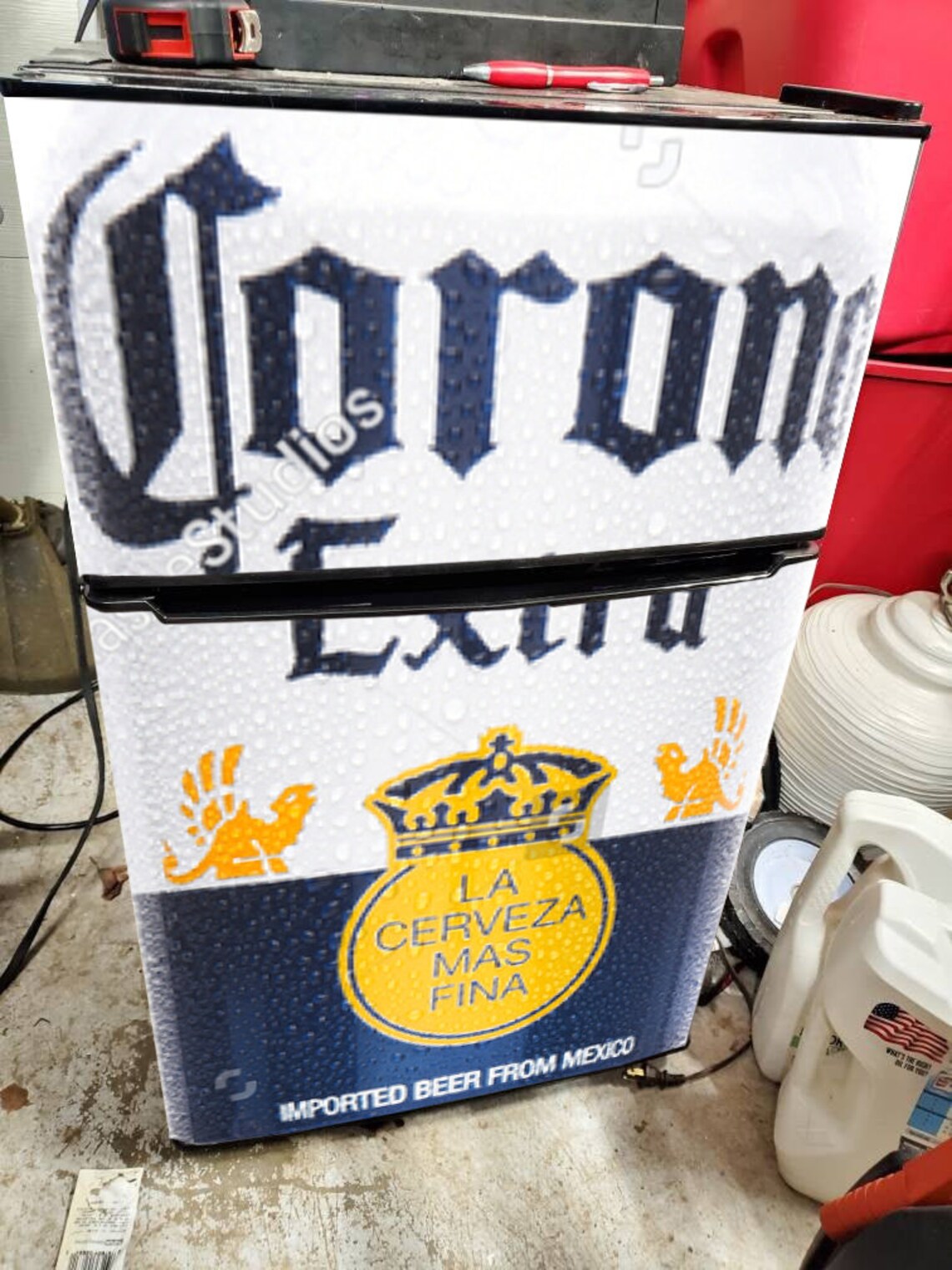 MiniFridge Vinyl Sticker BeerI / Beer Fridge Wrap / Etsy