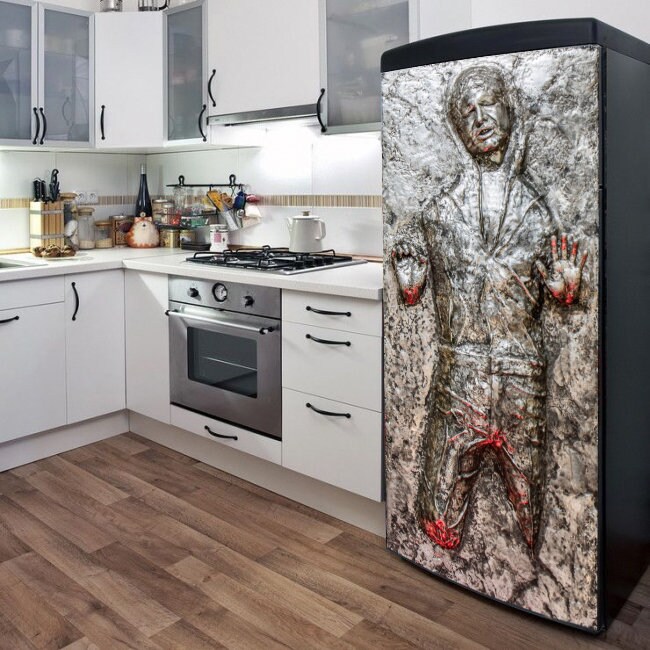 Refrigerator Vinyl Wrap Han Solo Frozen in Carbonite/Fridge Etsy