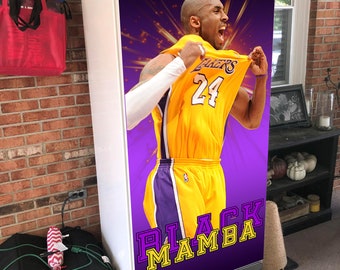 Housse magnétique Lakers / Black Mamba Kobe Bryant / Housse aimantée pour lave-vaisselle / Réfrigérateur de garage / Housse magnétique pour réfrigérateur / Aimant basket-ball pour réfrigérateur