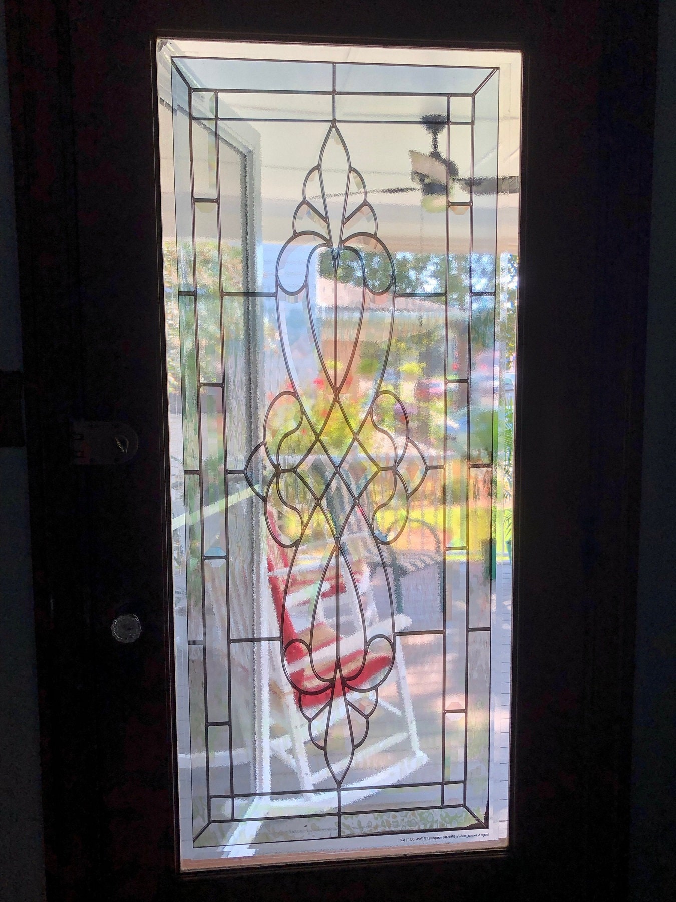 Door Window Sticker stained Glass With Bevels / Etsy Australia