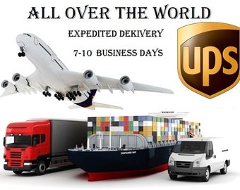 Expedited Shipping All Over the World / 20.00 dollars / 7-10 business days