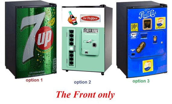 Mini Fridge Vinyl Sticker 7updr Pepperpepsi Cola Etsy