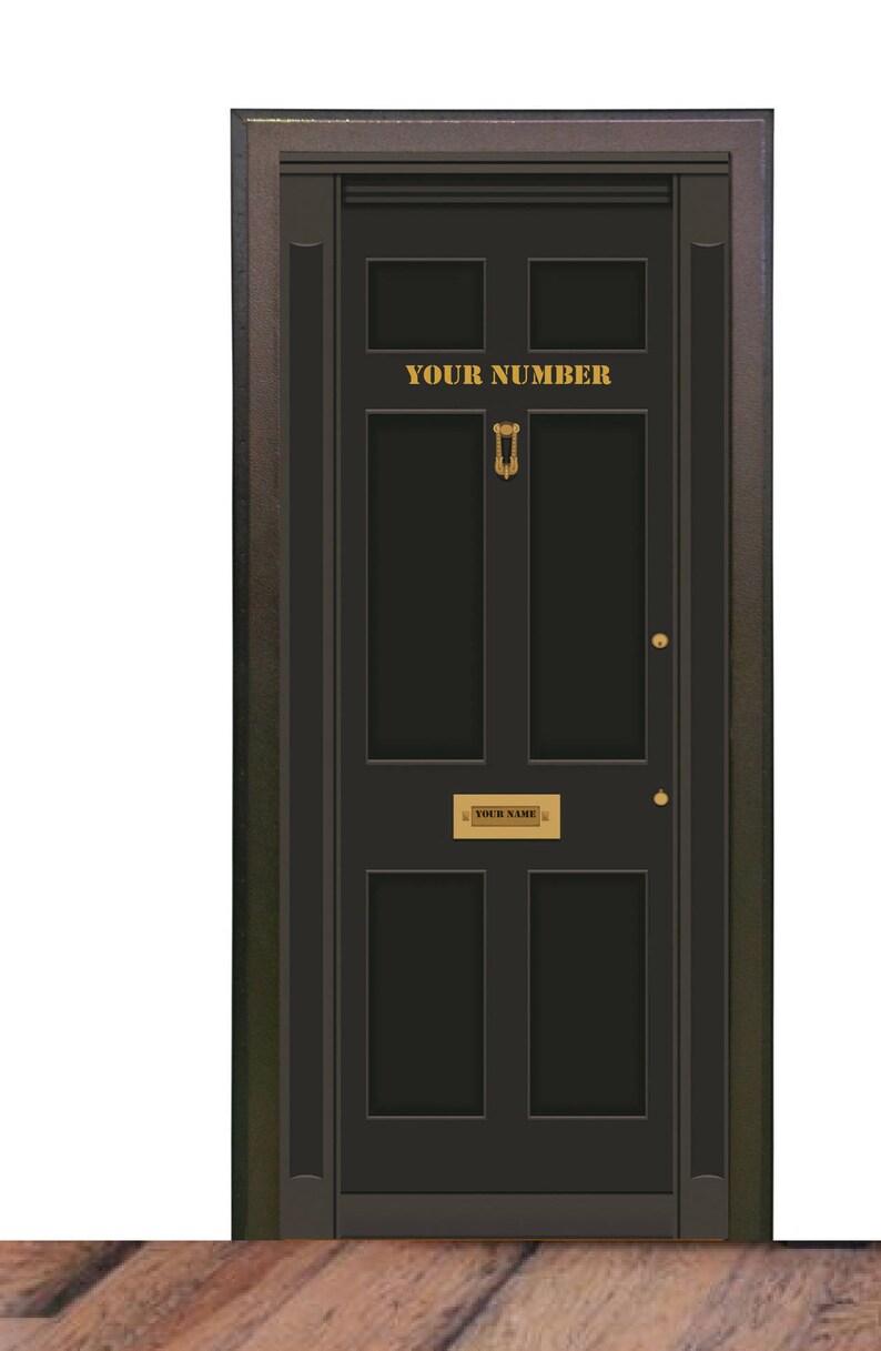 Door Wall Personalized Sticker Sherlock Holmes Baker Street 221b Self Adhesive Vinyl Decal Self Adhesive Wallpaper 31 Wx79 H 80x200cm