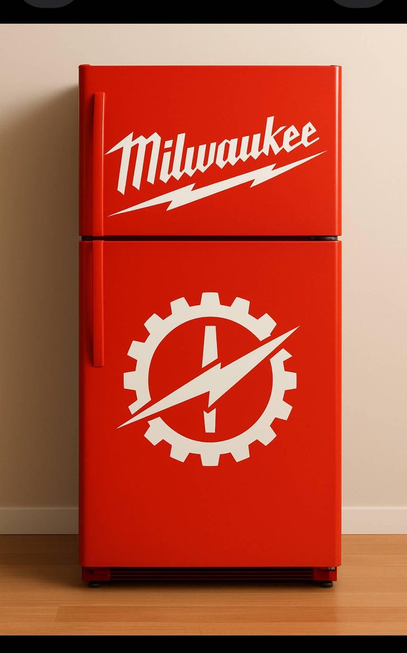 Toolbox Vinyl Fridge Wrap/Refrigerator Tool Box Wrap/Refrigerator Wrap Vinyl/Tool Chest Refrigerator Wrap/Tool Box Wrap/ Refrigerator Magnet image 5
