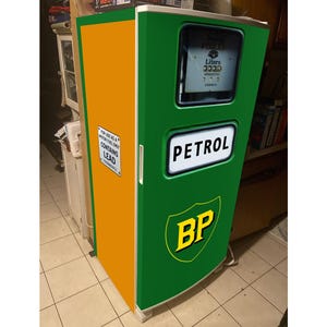 Vintage BP Fuel Pump Refrigerator Wrap /Retro Gas Pump Fridge Wrap / Refrigerator Wrap Vinyl/ Gas Pump Refrigerator Wrap/Garage Fridge Decal