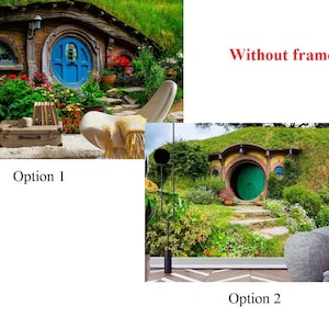 Wallpaper *hobbit Hole in Hobbiton*/ Hobbit Hole Wallpaper/ Lord of the ...