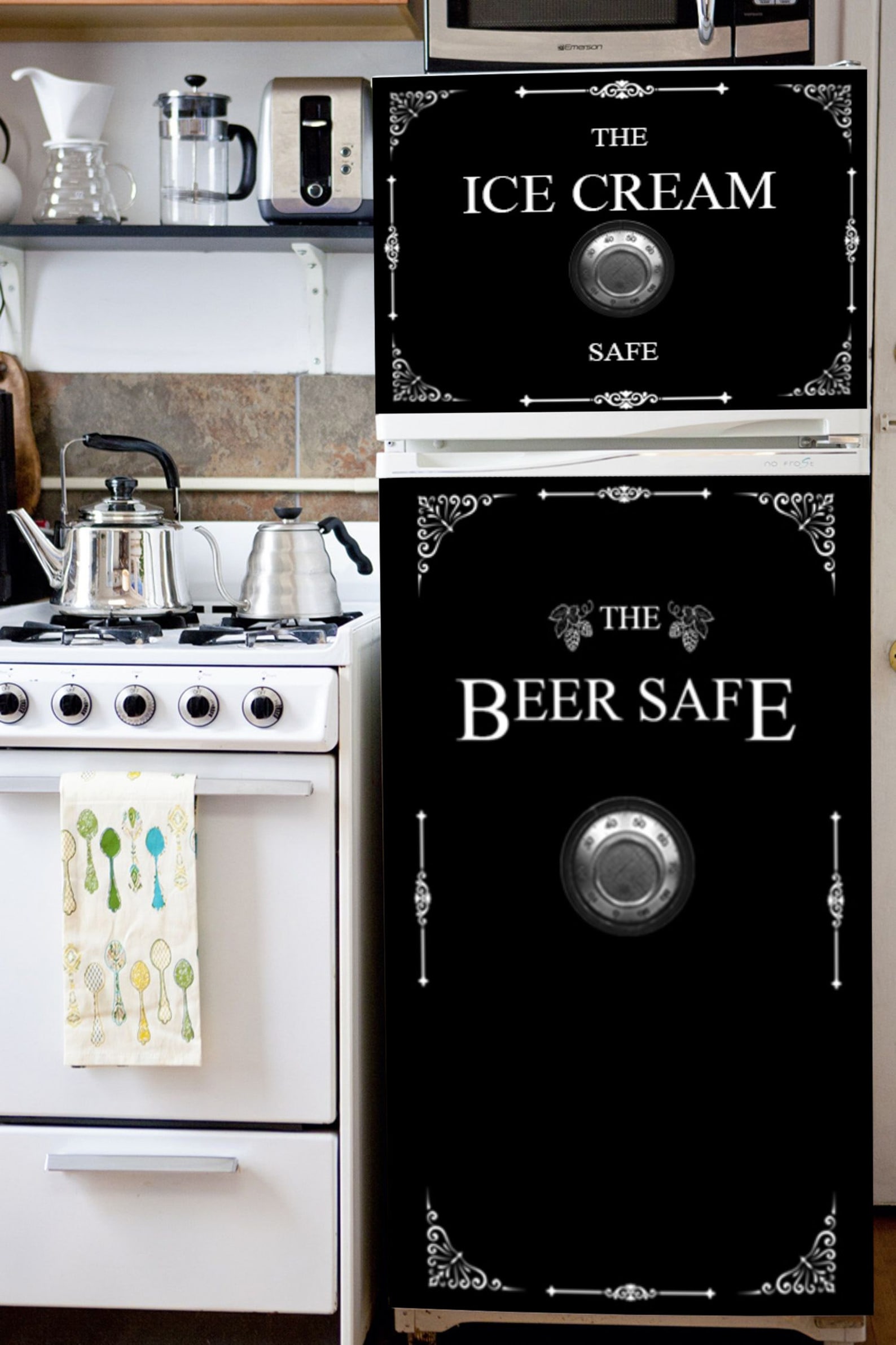 Fridge Vinyl Sticker Minifridge Vinyl Sticker beer Safe/ Etsy