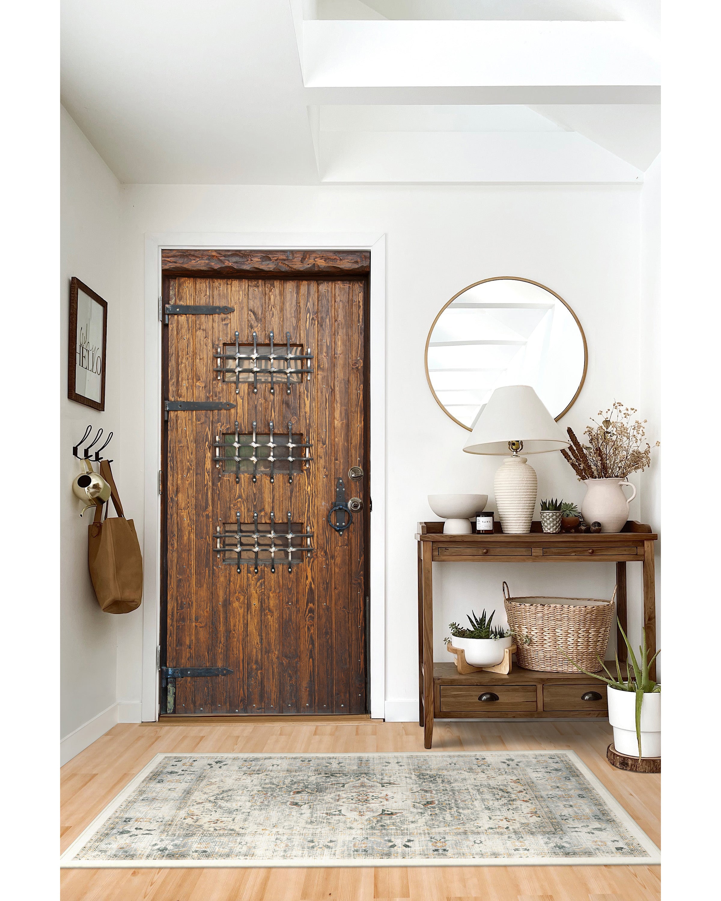 Door Wall Sticker Old Wooden Door/ Removable Door Mural/sliding