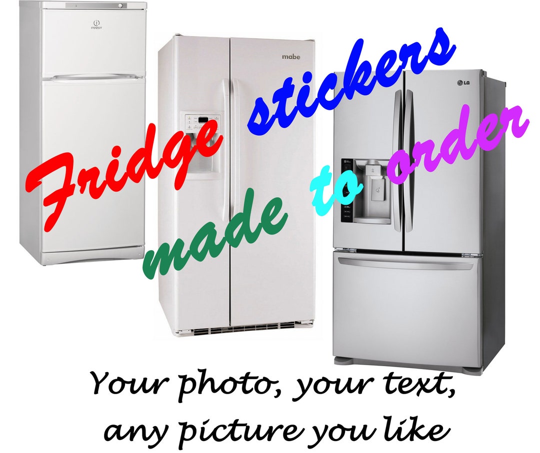 Fridge Vinyl Sticker Made to Order/refrigerator Wrap Vinyl/man Cave