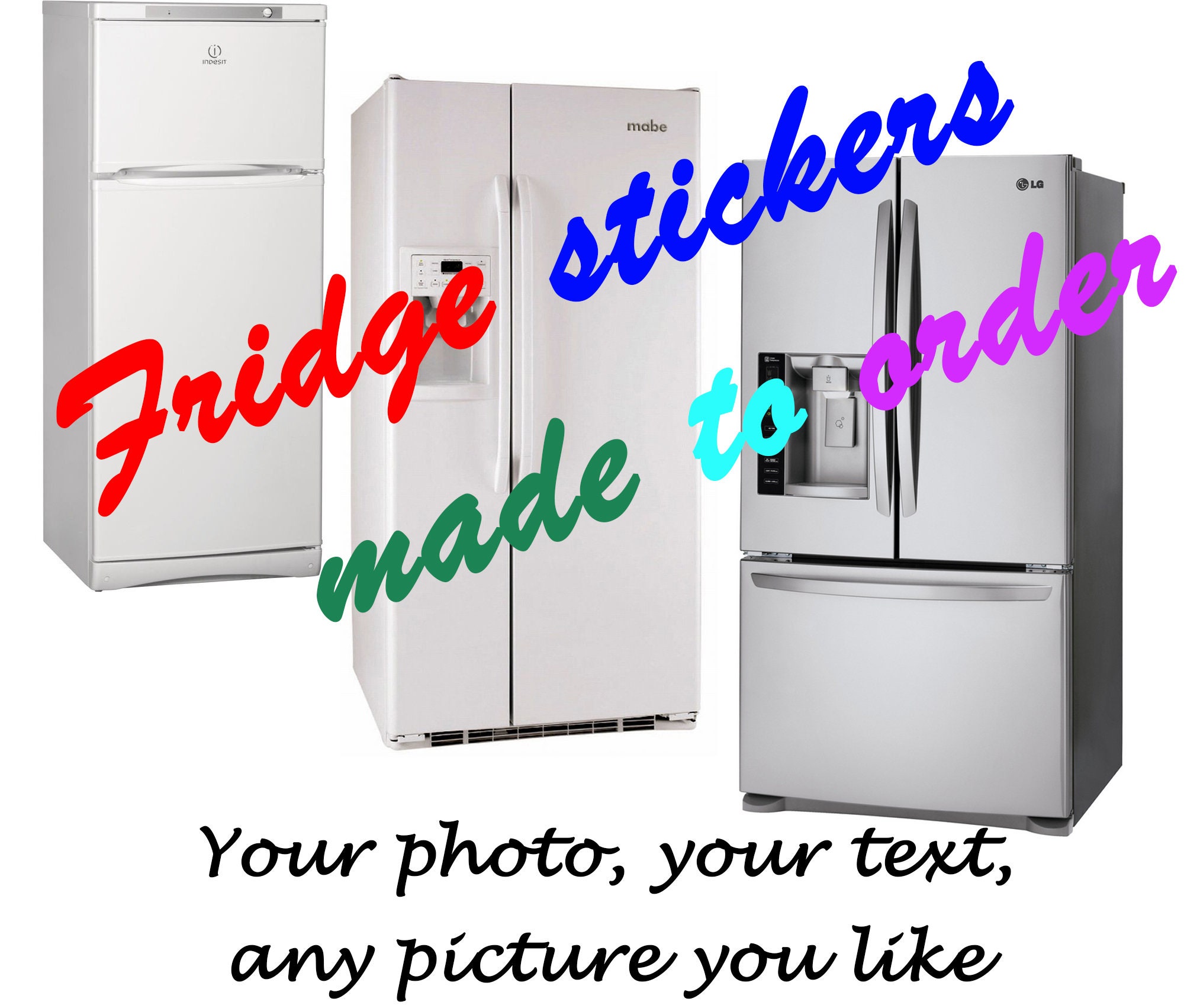 Fridge Vinyl Sticker Made to Order/refrigerator Wrap Vinyl/man Cave Fridge  Wrap/personalized Gift/refrigerator Magnetic Wraps/magnetic Vinyl 