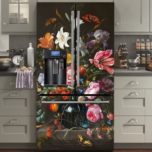 Solid Color Magnetic Vinyl Fridge Skins Cover Your Beat-up Refrigerator and  Give Your Kitchen a Whole New Look HUGE Array of Colors 