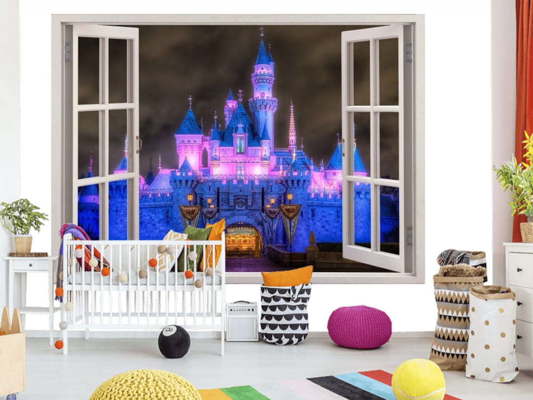 3D Wall Sticker Window *fairy Princess Castle-1*/ Fairy Castle Decal ...
