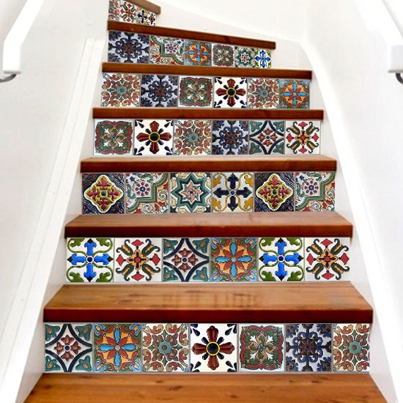 Vinyl Stickers Mexican Talavera Tiles With High Image 0