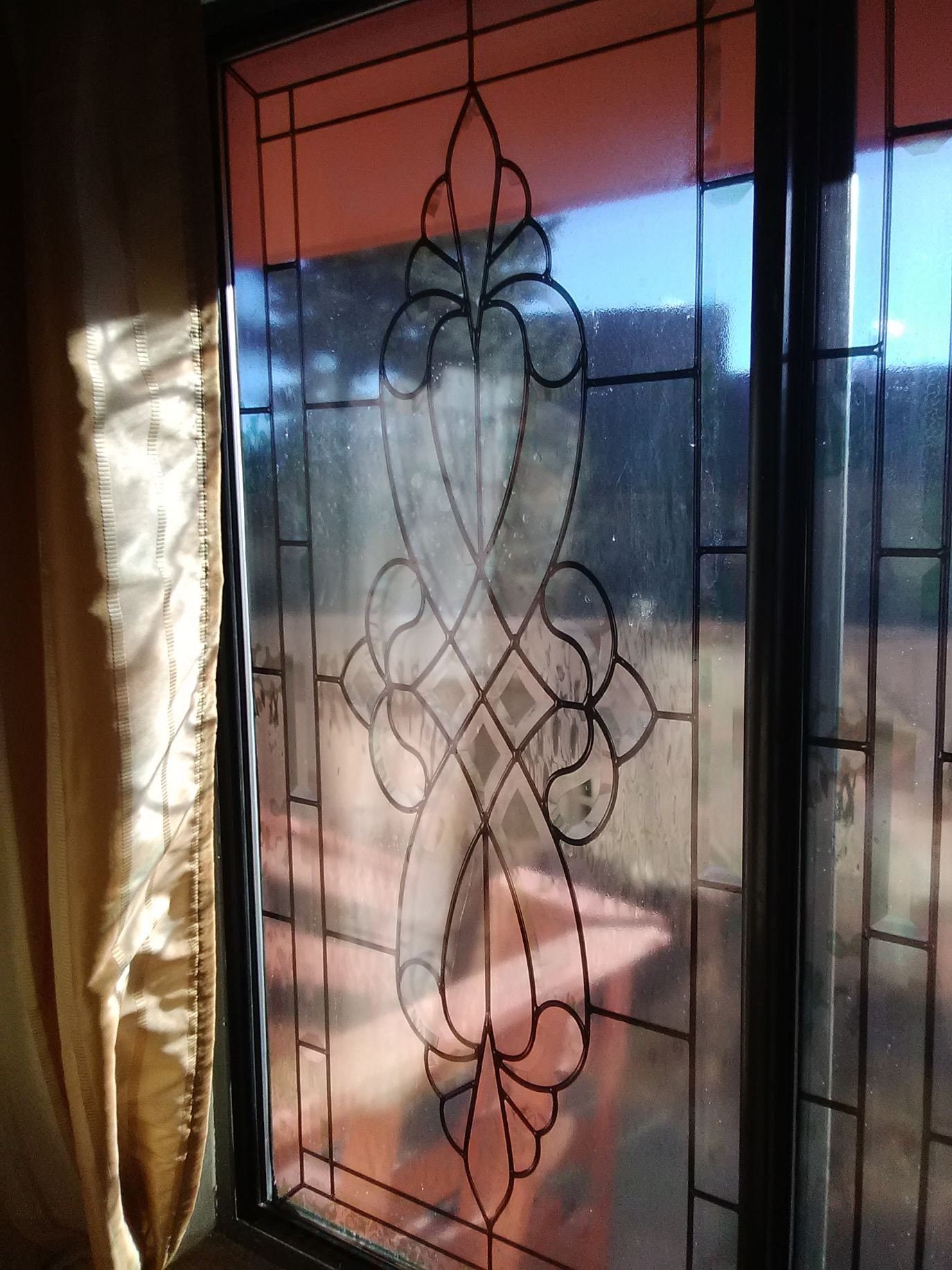 Door Window Sticker stained Glass With Bevels / Etsy Canada