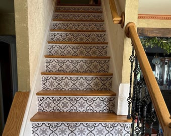 Treppenaufkleber Vintage / Treppen Deko / Treppen Deko / Treppen Deko / Treppen Deko selbstklebend