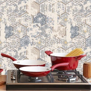 Vintage Tile Stickers / Waterproof Portuguese Tiles / Azulejos Tiles Patchwork/ Retro Tiles for Kitchen /Tiles for Bathroom