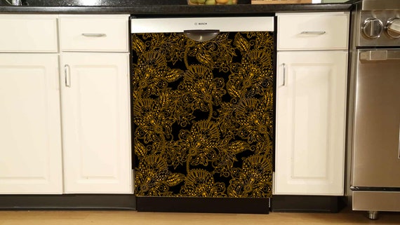 Gloss Black Magnetic French Door Refrigerator Covers, Black Magnet Skins,  Covers and Panels are BIG ma…
