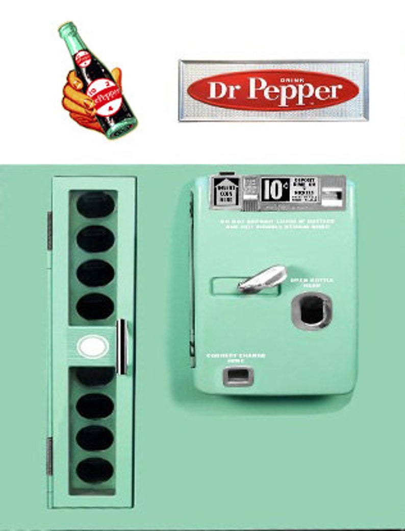 MiniFridge Vinyl Sticker 7UPDr. PepperPepsiCola Etsy