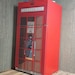 Fridge Vinyl Sticker *red UK Telephone Box*/ Fridge Wrap Telephone ...