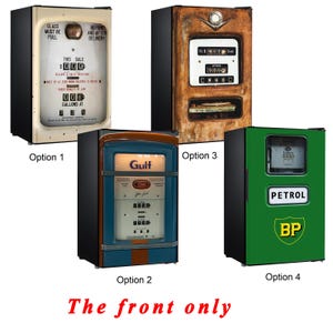 Mini-Fridge Magnet Cover *Vintage Fuel Pump*/ Magnetic Garage Refrigerator/ Magnetic Gas Pump Dishwasher Refrigerator Cover/ Fridge Magnet