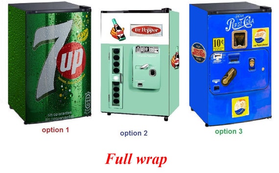 Mini Fridge Vinyl Sticker 7updr Pepperpepsi Cola Etsy