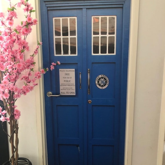 Get a blue door- stick up some signs - et voila Tardis! I'…