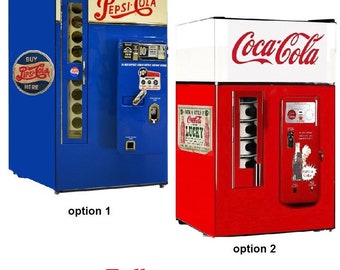 Mini-Fridge Vinyl Sticker ***Pepsi***Coca Cola*** Self-Adhesive Vinyl  Refrigerator Decal Pepsi Decal Pepsi Fridge Refrigerator Wrap