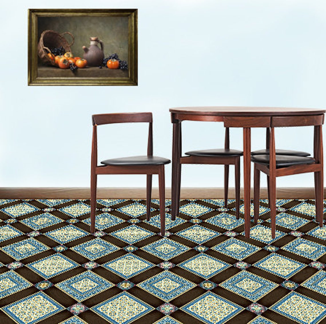 Vinyl Stickers Wooden Classic Colored Ceramic Tiles/ Kitchen/ Etsy