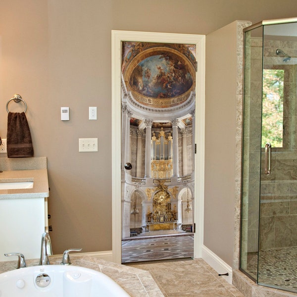 Door Wall Sticker *Palace of Versailles* / Door Mural Peel and Stick /Versailles Wall Mural/Door Stickers Wallpaper/Wallpaper Peel and Stick