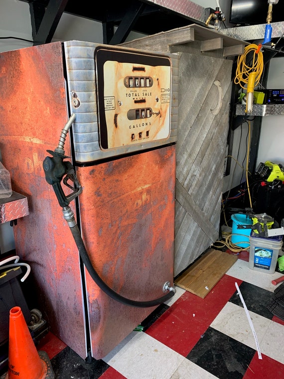 Custom Petrol Pump FridgeWrap