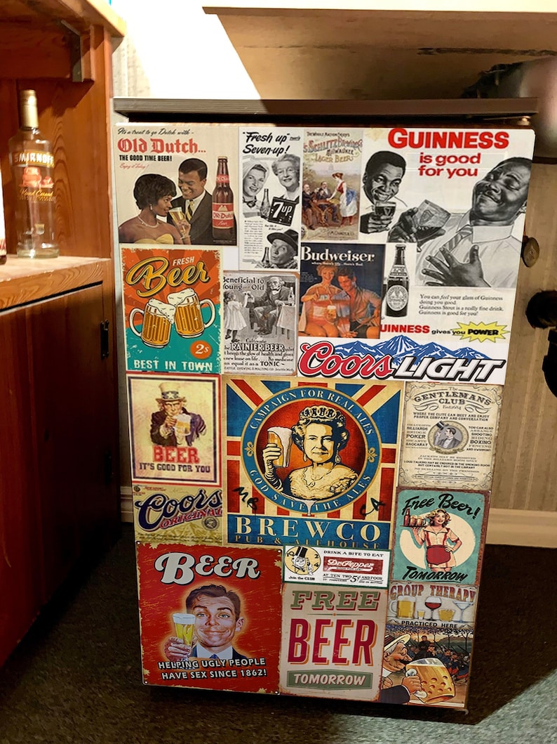 Fridge Sticker for Beer Lovers / Beer Fridge Decal / Beer Etsy