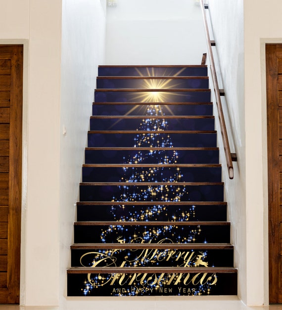 Lot De 6 Autocollants De Noël Pour Escalier