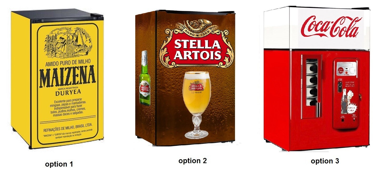 MiniFridge Vinyl Sticker MaizenaStella ArtoisCoca Etsy