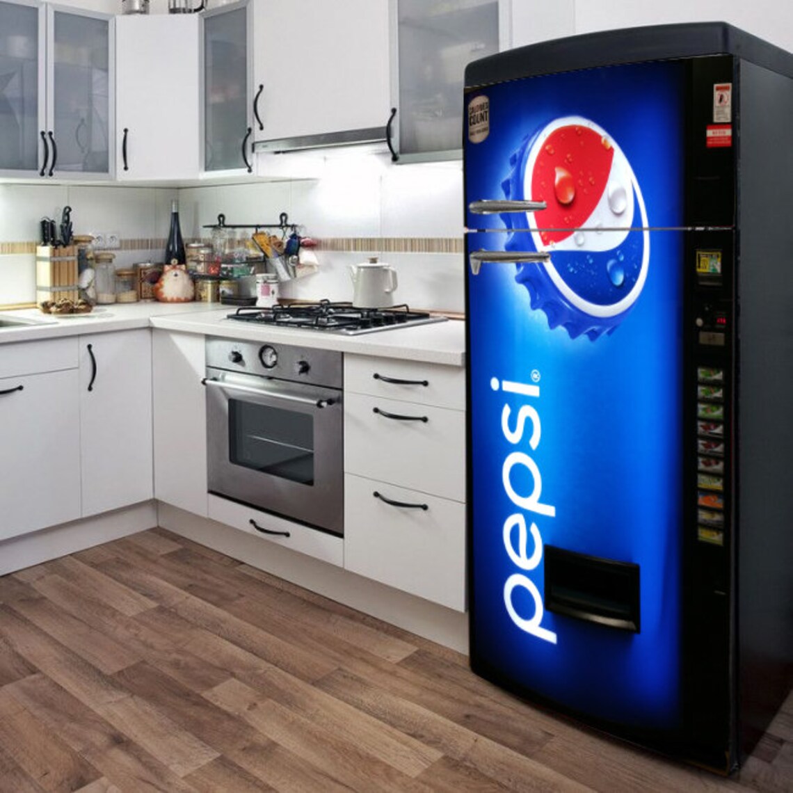 Fridge Vinyl Sticker coca Cola and pepsi / Selfadhesive Etsy