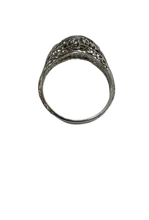 Antique 0.45 ct Old Euro Diamond Solitaire Ring 1… - image 6