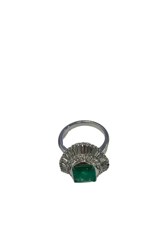 Estate GIA Certified Colombian Emerald Baguette D… - image 2
