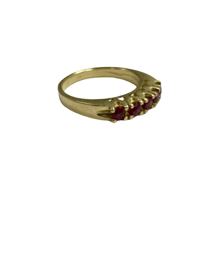 14k gold stackable ruby ring, ruby engagement ring,... Estate 1/2 Ctw Natural Ruby Stackable Band Ring 14k Yellow Gold Vintage ...