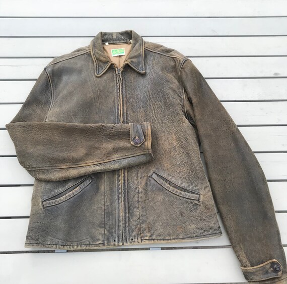 levi's vintage 1930s menlo leather jacket