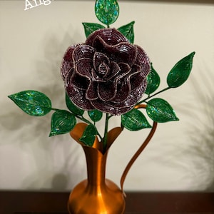 French Beaded Rose