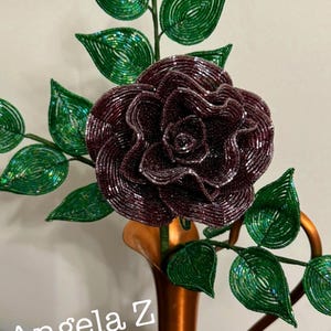 French Beaded Rose