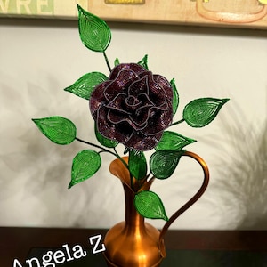 French Beaded Rose