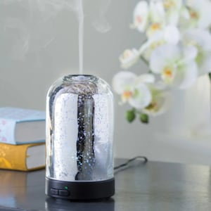 Verre au mercure - Diffuseur de parfum d'huile essentielle lumineux Airome - Brumeur d'huile parfumé pour parfum d'intérieur et décoration