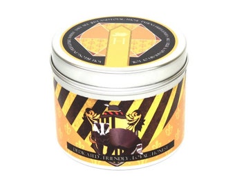 Dedication house pride scented candle - bookish candle - bookworm - book lover gifts - geeky candles - witchcraft and wizardry