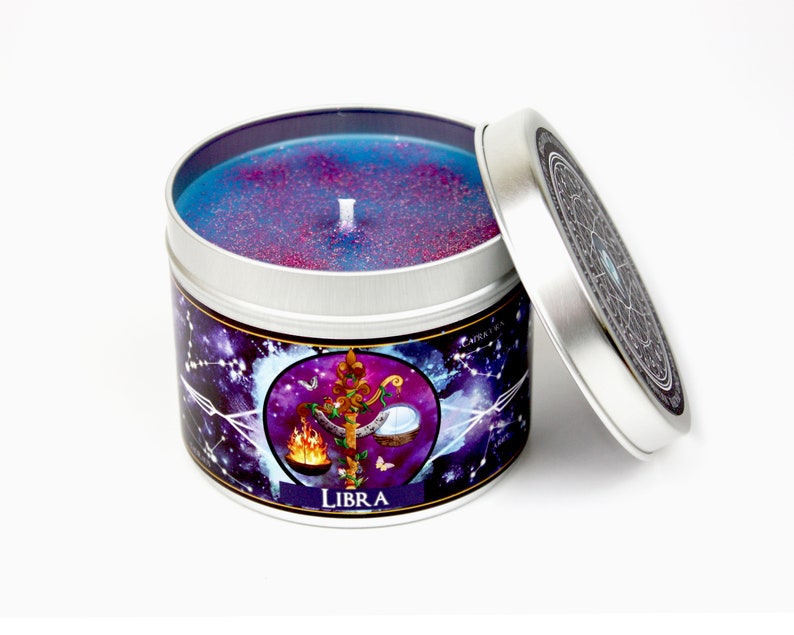 Libra Zodiac Candle Libra Star Sign Candle Libra Etsy UK