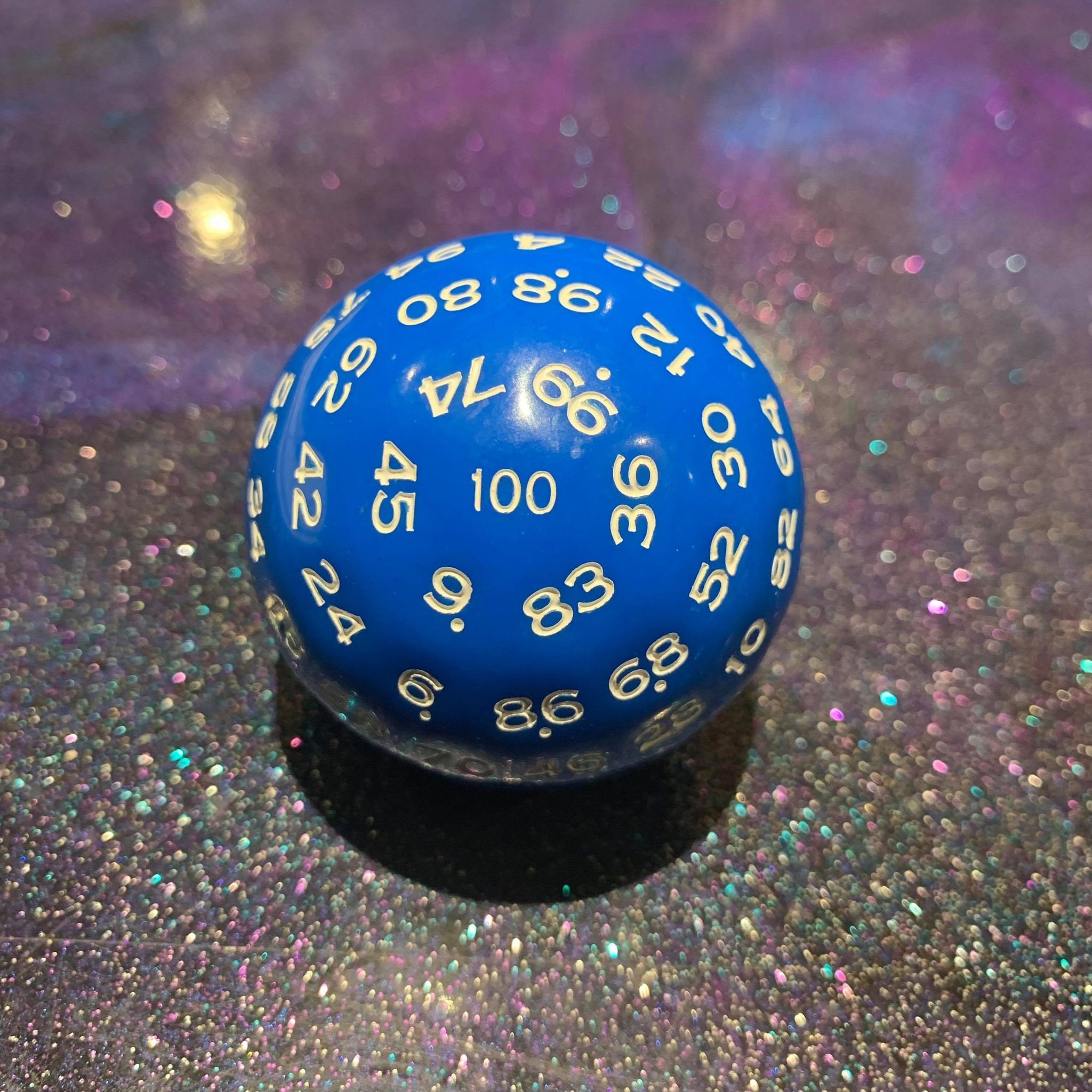 D100 - One Hundred (100) Sided Black Ink Dice for Dnd, Dungeons and ...