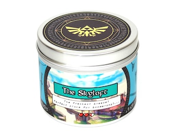 The Legend of Zelda the Skyloft Scented candle - Legend of Zelda - Nintendo - Gaming Candle - Link - Zelda gift - Girlfriend Boyfriend Gift